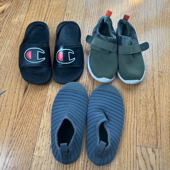 Champion Other - Bundle of 3 Boys Water Shoes Champion Sandals Cat & Jack Water Sneakers Size 10